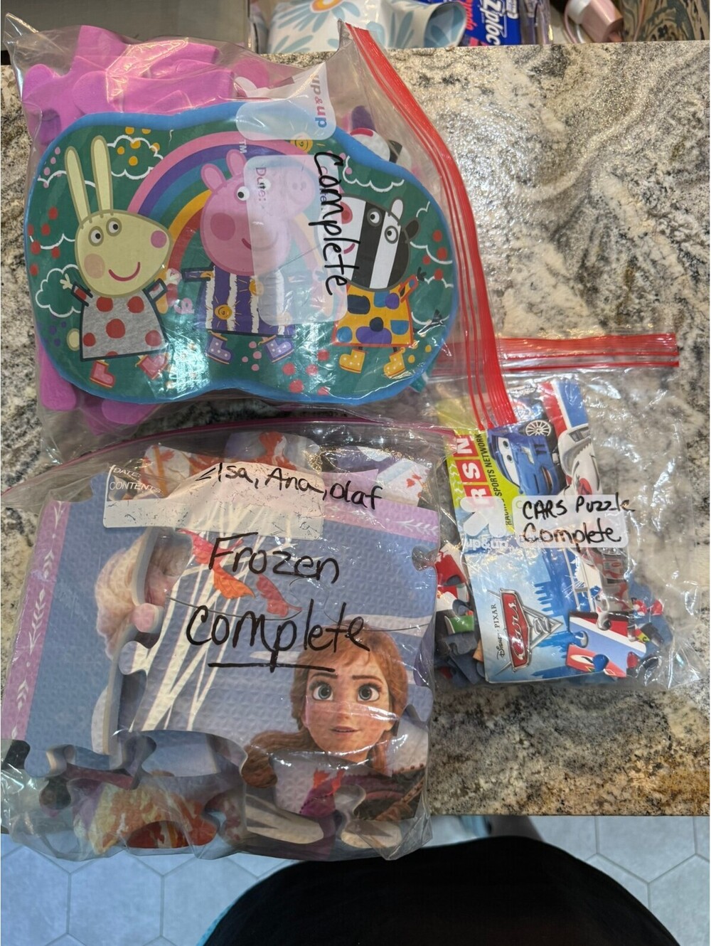 Complete Kids Puzzles Set - Peppa Pig, Frozen, Cars